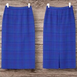 PENDLETON | Vintage Pure Virgin Wool Tartan Pencil Skirt – Size 8